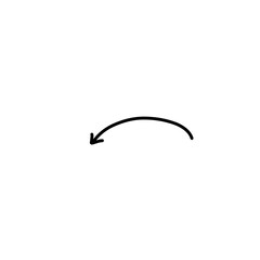 Hand drawn arrow vector