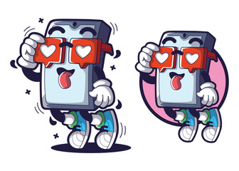 Gadget cartoon mascot illustration characters