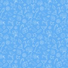 The Christmas pattern. New Year. Christmas Tree Gifts Christmas Balls Star. Ideal for paper textiles.