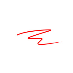 Red strikethroughs Vector