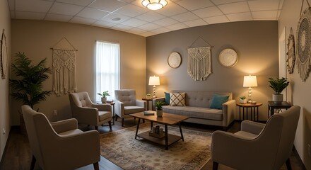 Interior office space relaxing room