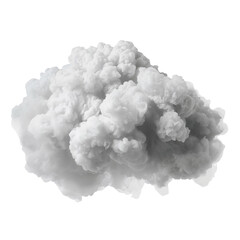 Abstract white cloud formation against black background for atmospheric designs