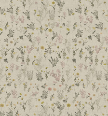 Assorted Hand painted Watercolor Floral Patterned Decorative Paper Collection