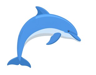 Obraz premium Blue dolphin jumping