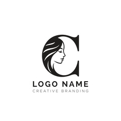 Elegant Logo with Female Silhouette