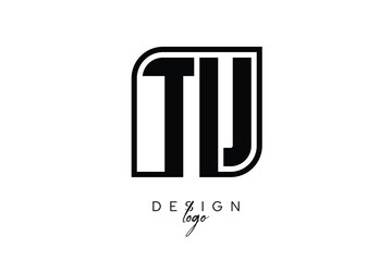 TU Block Monogram Logo – Bold Geometric Lettermark in Rectangular Style for Modern Branding & Identity
