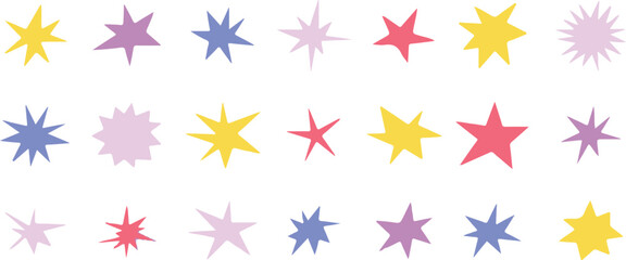 Obraz premium colorful star png, abstract star shape, decorative star clipart, bright star illustration, rainbow star design, geometric star element, creative star vector, shining star graphic, pastel star png, mul