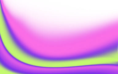 Vibrant abstract gradient of purple pink and green hues flowing gracefully creating a mesmerizing visual.