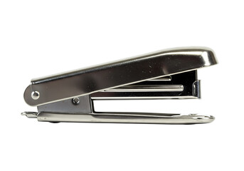 Metallic Stapler Office Supplies CloseUp isolated on transparent background