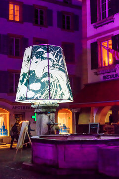 Annual Light Festival in Murten, Switzerland