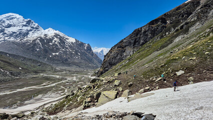 mountain landscape with snow