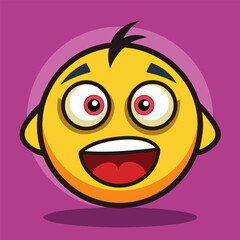 Dizzy and confused emoji with swirling stars and exaggerated expression of distress