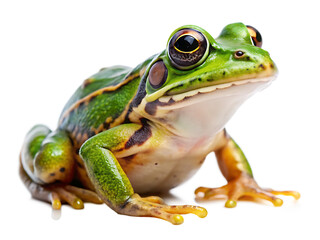 Fototapeta premium a photo of a frog isolated on white background ,PNG. AI Generated.