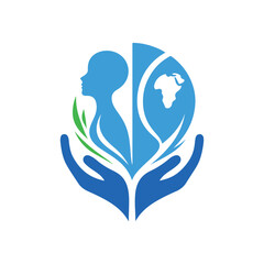 charity vector silhouette clip art logo design illustration