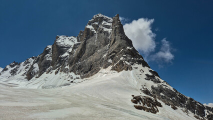 snow covered mountains