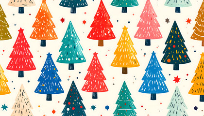 手書き風クリスマスツリー