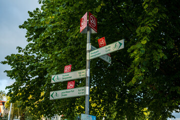 Hinweisschilder für Fahrräder in Wilhelmshaven