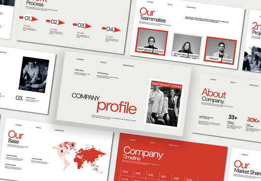 Minimal Corporate Company Profile Presentation Template