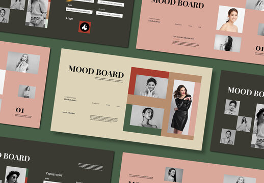 Minimal Mood Board Template Layout