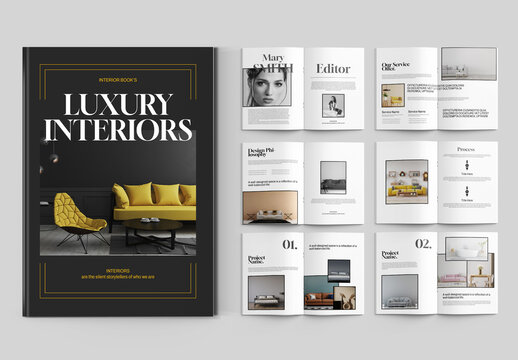 Modern Interior Design Portfolio Layout Template