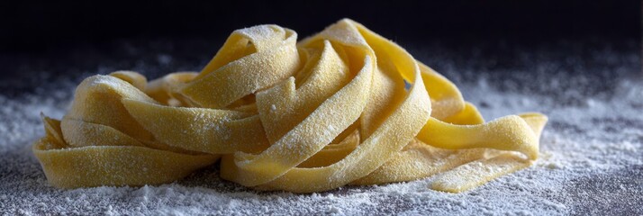 Golden ribbons of handmade tagliatelle whisper secrets of Italian nonnas, embracing rustic authenticity and celebrating World Pasta Day