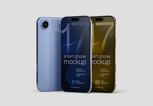 Smartphone Mockup for App UI Designs