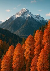 Majestic autumn mountain scenery.