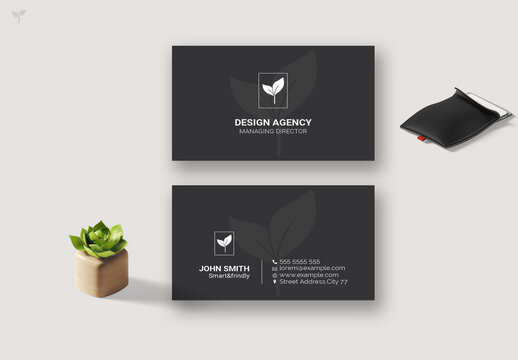 Minimal Individual Business Card Layout