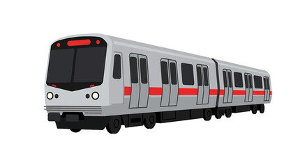 Fototapeta premium Modern metro train design, urban transportation concept