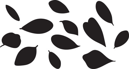 Black leaf silhouette vector: free download for graphic design eps