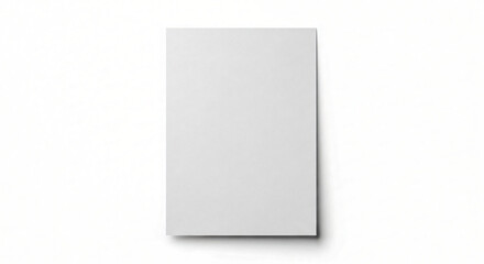 Minimalist White Book Mockup on Clean Background