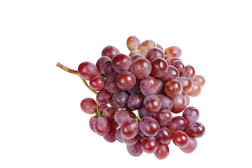 Grapes are very fresh on a white background.