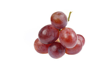 Grapes are very fresh on a white background.
