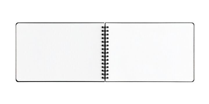 Spiral bound notebook mockup template with Kraft Paper cover isolated on a transparent background, PNG. High resolution.