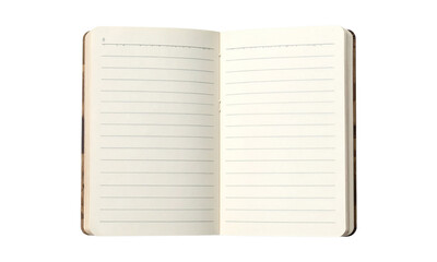 Spiral bound notebook mockup template with Kraft Paper cover isolated on a transparent background, PNG. High resolution.