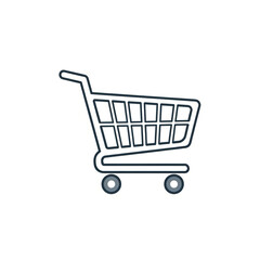 Minimalist Shopping Cart Icon