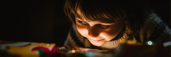 A young girl, lit with curiosity, discovers the magic of Diwali lights, inspiring wonder and festive imagination