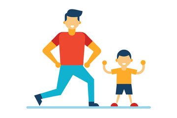 vector illustration of a man and woman