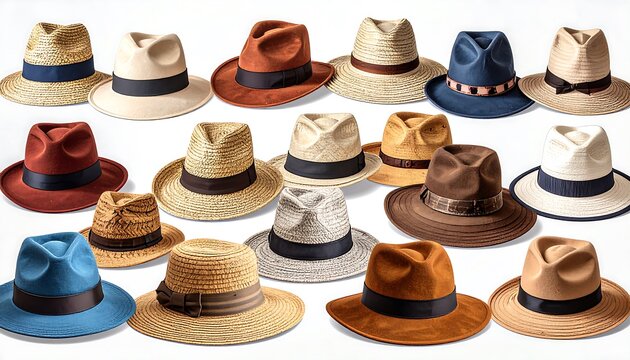 Collection of various hats