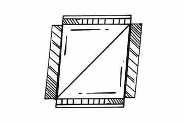 vector illustration of a black and white background