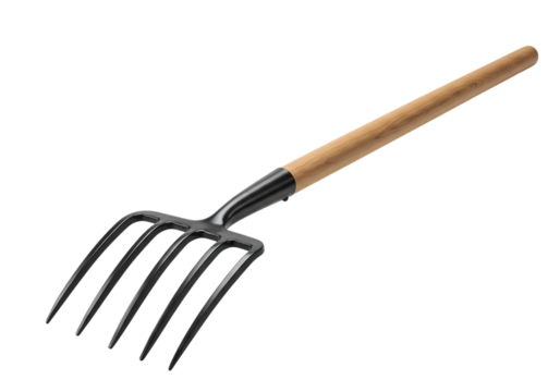 Hand Cultivator Tool Closeup View isolated on transparent background