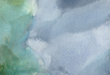 Abstract image. Watercolour on paper. Versatile hand painted artistic background for creative design projects: posters, websites, cards, prints, wallpapers. Artist-made art. Muted colours