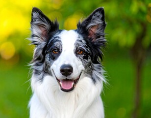 Happy Border Collie portrait (2)