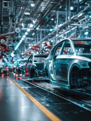 Cars on an automated assembly line (1)