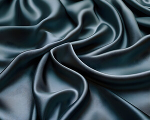 Obraz premium Dark Teal Silk Drape 3D Illustration