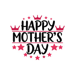 Bold typography design for happy mother s day celebration