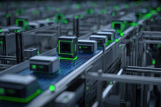Futuristic automated assembly line