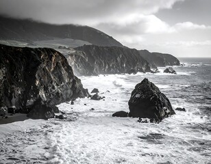 Dramatic coastal landscape
