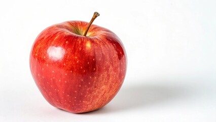 A fresh, red apple isolated on a white background — crisp, vibrant, and naturally delicious.