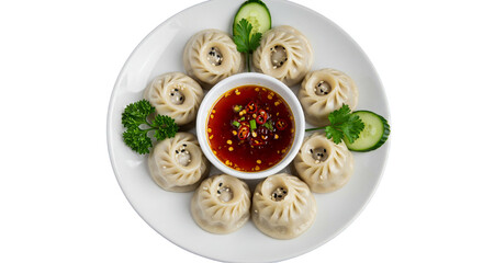 Steamed Dumplings with Dipping Sauce